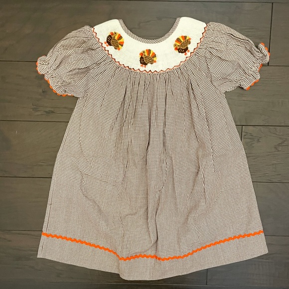 babeeni Other - Smocked Thanksgiving Turkey Dress
